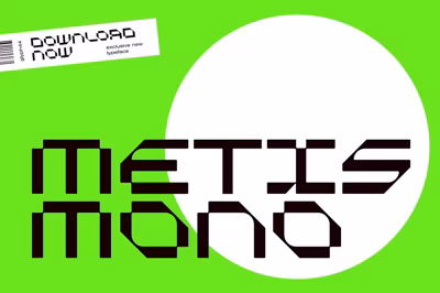Metis Mono | Space Modern Font Free Download