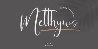 Metthyws Font