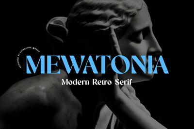 Mewatonia Modern Retro Serif Font Free Download