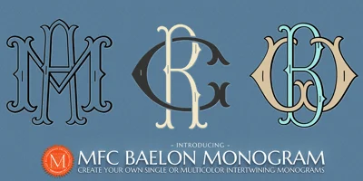 MFC Baelon Monogram Font