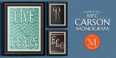 MFC Carson Monogram Font