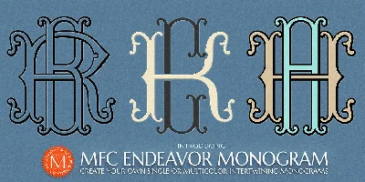 MFC Endeavor Monogram Font