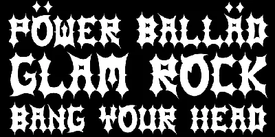 MHF Headbanger Font