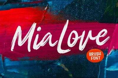 Mia Love Brush Font