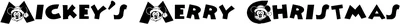 Mickeys Merry Xmas Font
