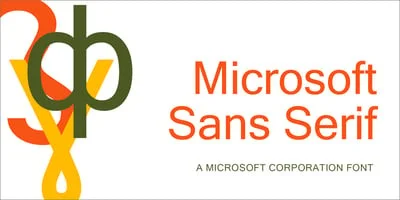 Microsoft Sans Serif Font