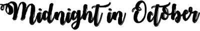Midnight In October Font