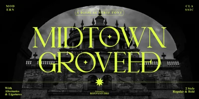Midtown Groveed Font