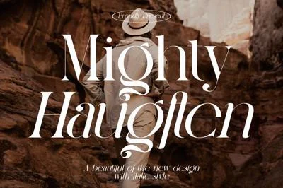 Mighty Haugften Serif Typeface