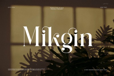 Mikgin Elegant Ligature Serif Font