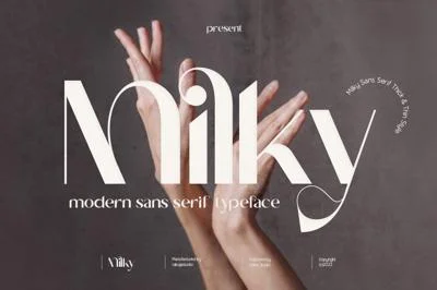 Milky | Display Typeface