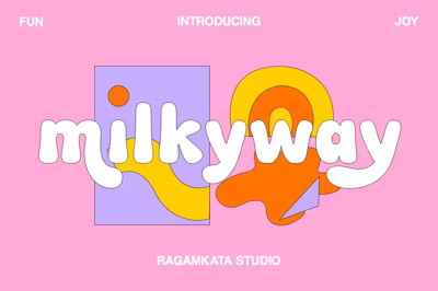 Milkyway - Bubbly Bold Typeface Free Download