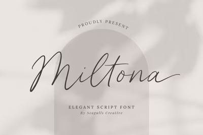 Miltona Elegant Script Font Free Download
