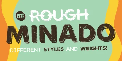 Minado Rough Font