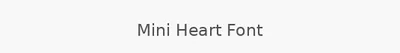 Mini Heart Font