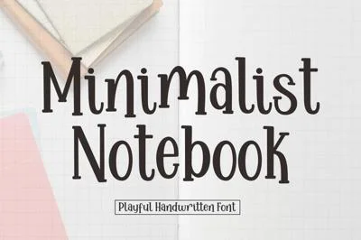 Minimalist Notebook Font