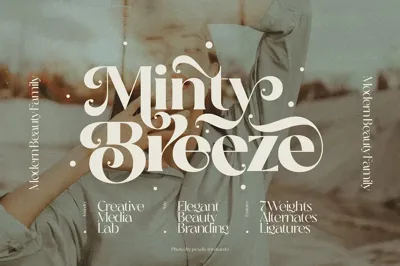 Minty Breeze - Modern Retro Font Free Download