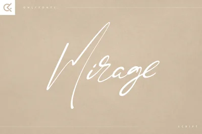 Mirage - creative script font