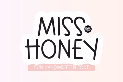 MISS HONEY Kids Handwriting Font Free Download