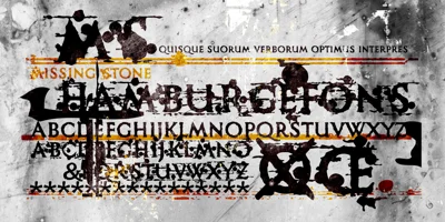 Missing Stone Font