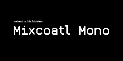 Mixcoatl Mono Font