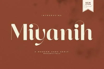 Miyanih A Modern Sans Serif Font