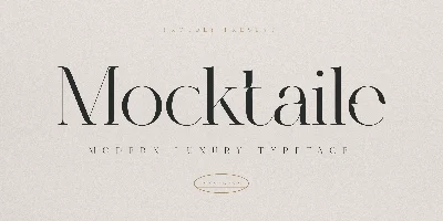 Mocktaile Typeface