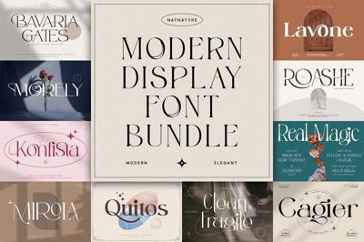 Modern Display Font Bundle Free Download