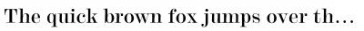 Modern No. 20 Font
