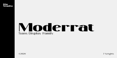 Moderrat Font