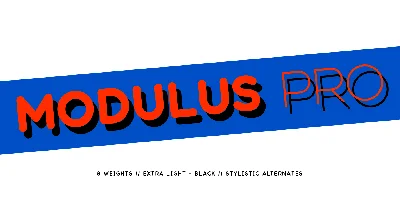 Modulus Pro Font