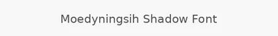 Moedyningsih Shadow Font