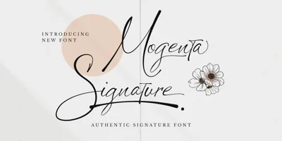 Mogenta Signature Font