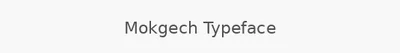 Mokgech Typeface