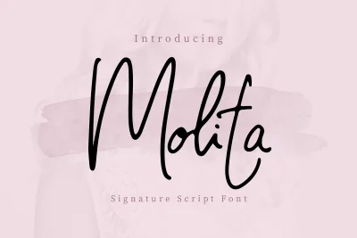 Molita Signature Script Font Free Download