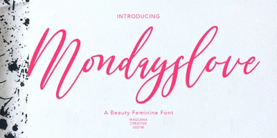 Mondayslove Font
