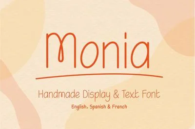 Monia - Handmade Display & Text Font