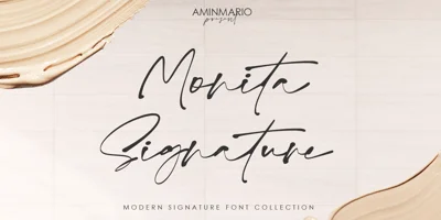 Monita Signature Font