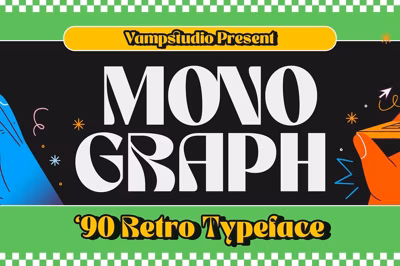 Monograph 90's Retro Display Font Free Download