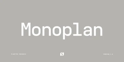 Monoplan Font