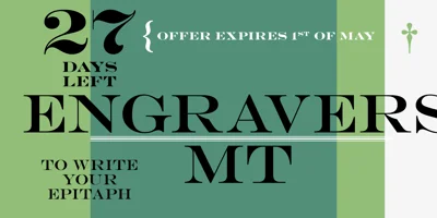 Monotype Engravers Font