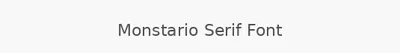 Monstario Serif Font