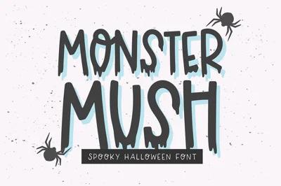 MONSTER MUSH Halloween Font