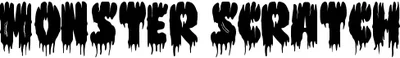 Monster Scratch Font