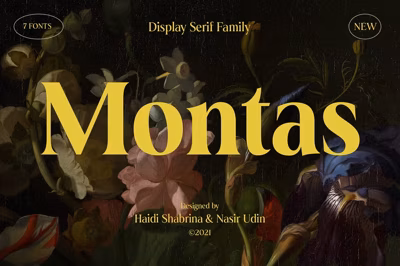 Montas - 7 Fonts Free Download