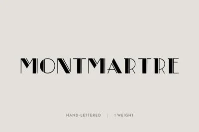 Montmartre: A Paris-Inspired Font