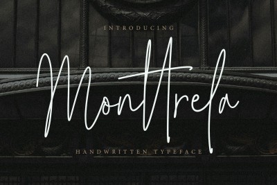 Monttrela Handwritten Wedding Font