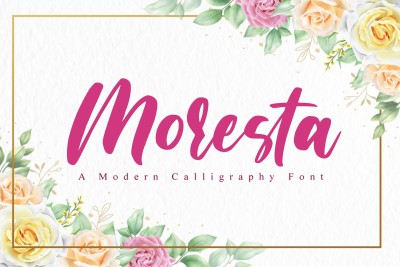 Moresta - Wedding Font