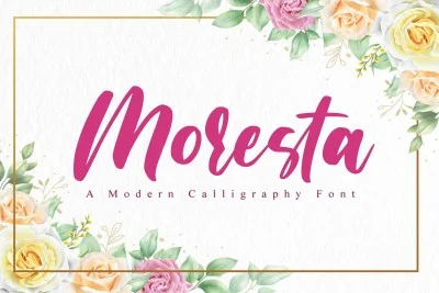 Moresta - Wedding Font