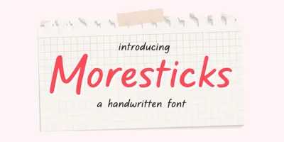 Moresticks Font